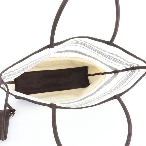 Miu Miu Miu Archive Tote Bag Shoulder Handbag Stripe Women's - Picture 7 of 11